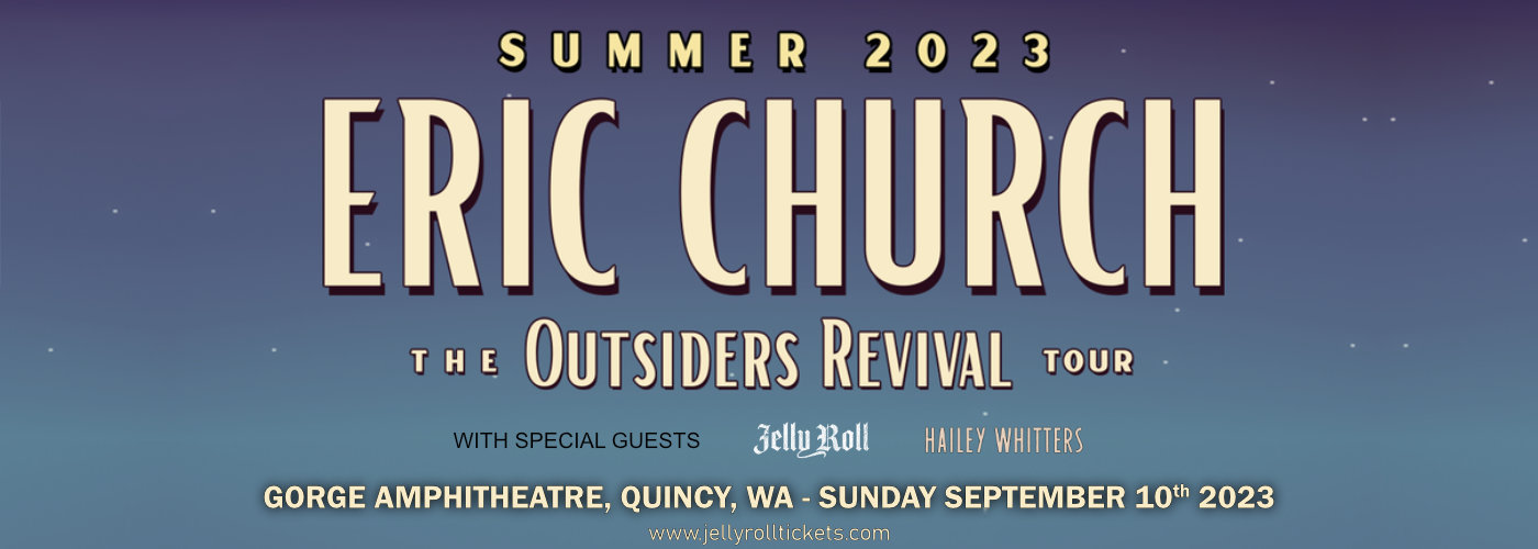 Eric Church, Jelly Roll & Hailey Whitters at Jelly Roll Tickets
